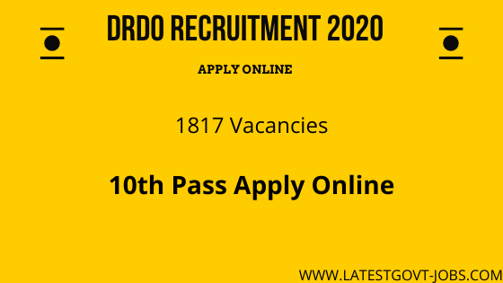 drdo mts vacancy 2019